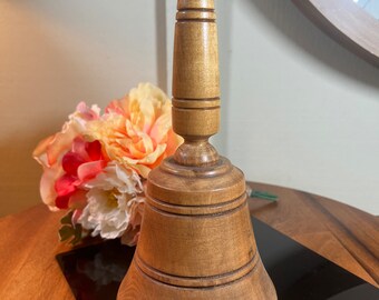 Vintage, Eldelweiss,Wood Bell, Music Box, Bell Music Box, Musical, Hand Turned, 9.5 Inch, Japan Movement B76-6-29 Vintage, Eldelweiss,Wood Bell, Music Box, Bell Music Box, Musical, Hand Turned, 9.5 Inch, Japan Movement B76-6-29