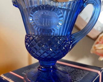 Vintage, Avon, Mount Vernon Gift Set, Cobalt Blue ,glass
