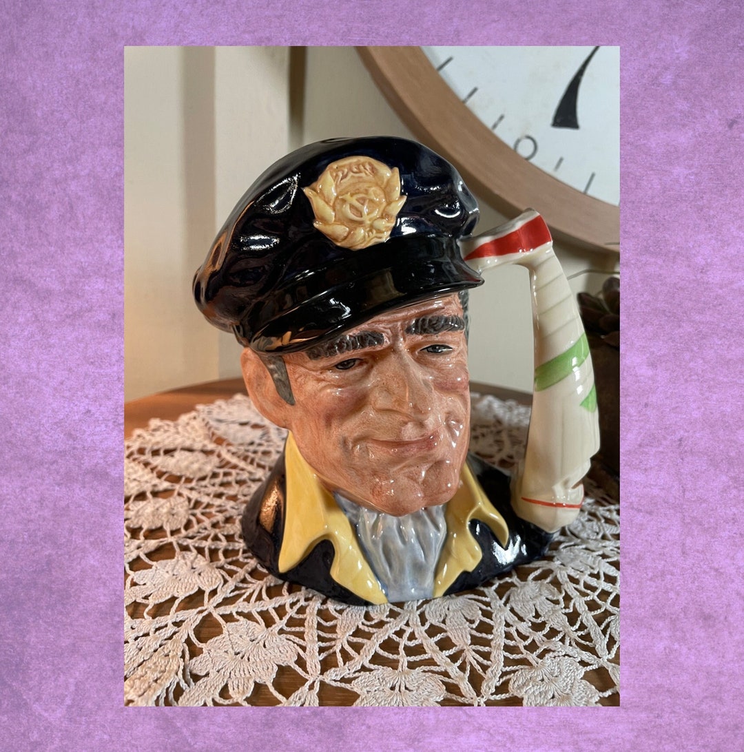 Vintage, Royal Doulton ,large, Character, Jug, D6820, the Yachtsman, 8