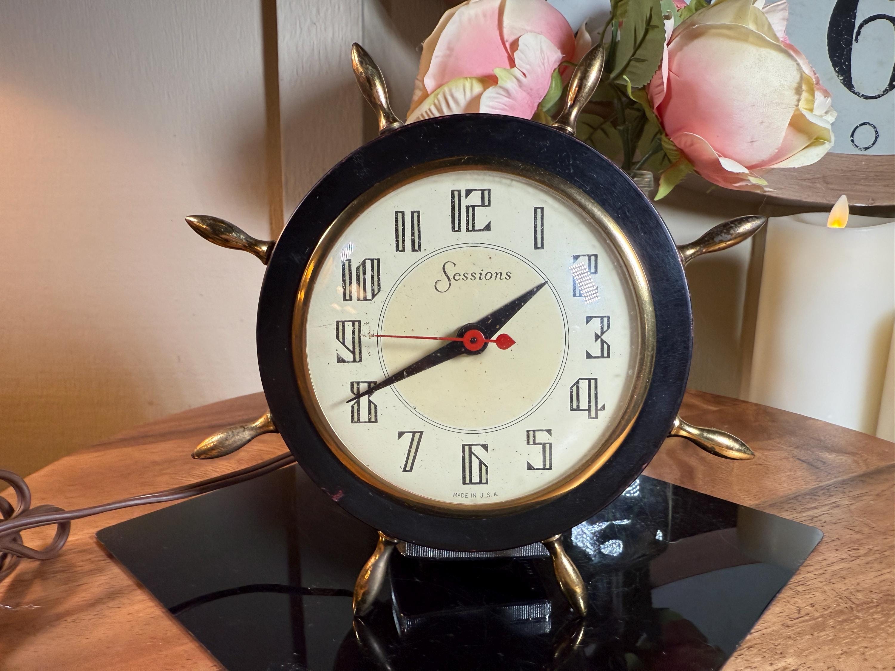 1950s Wood Clock - Etsy