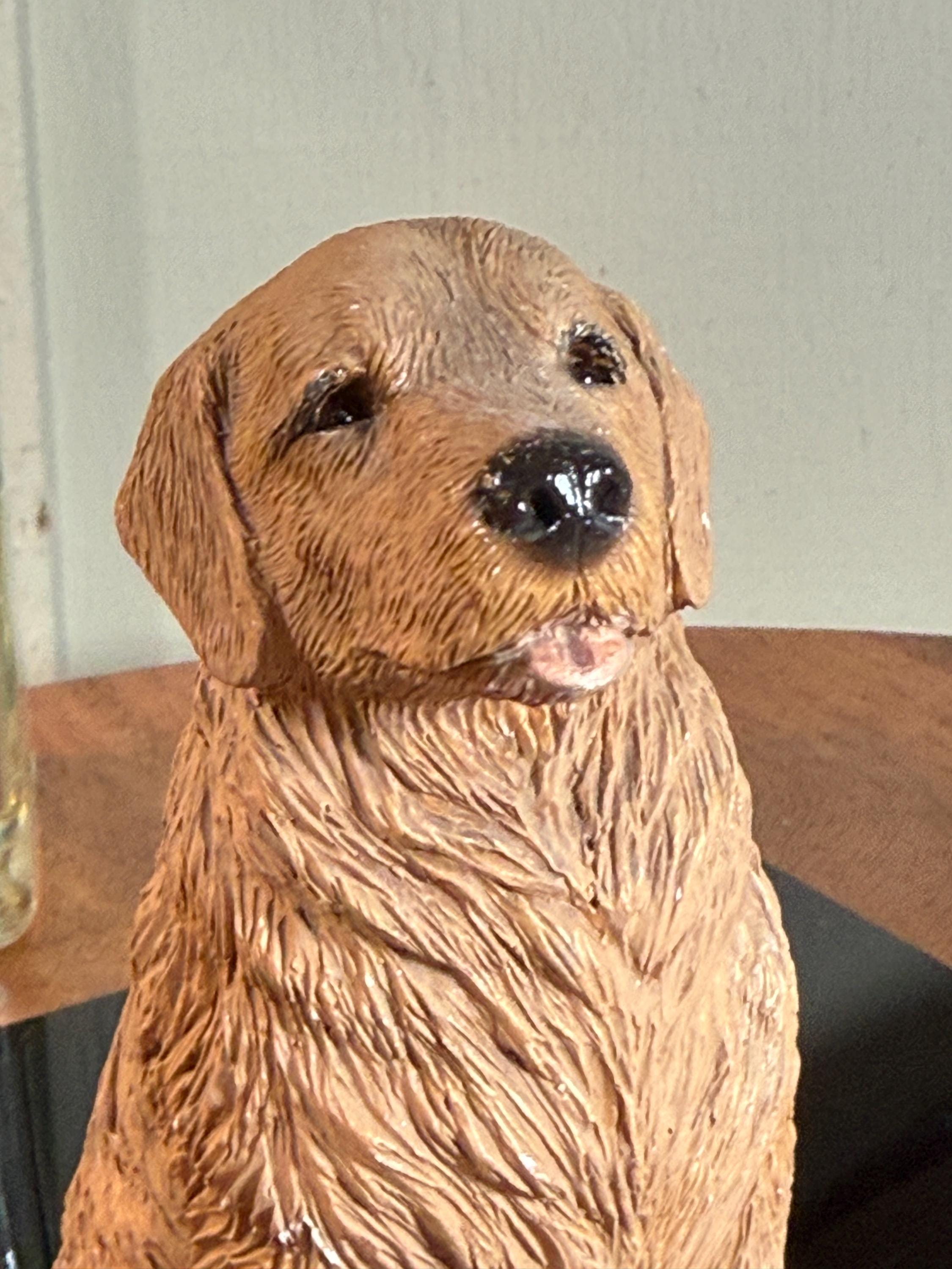 Sandicast, Tan, Golden Retriever, Statue, Figurine, 5”, Smaller