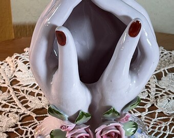 Vintage Hand Painted Porcelain, 6.5