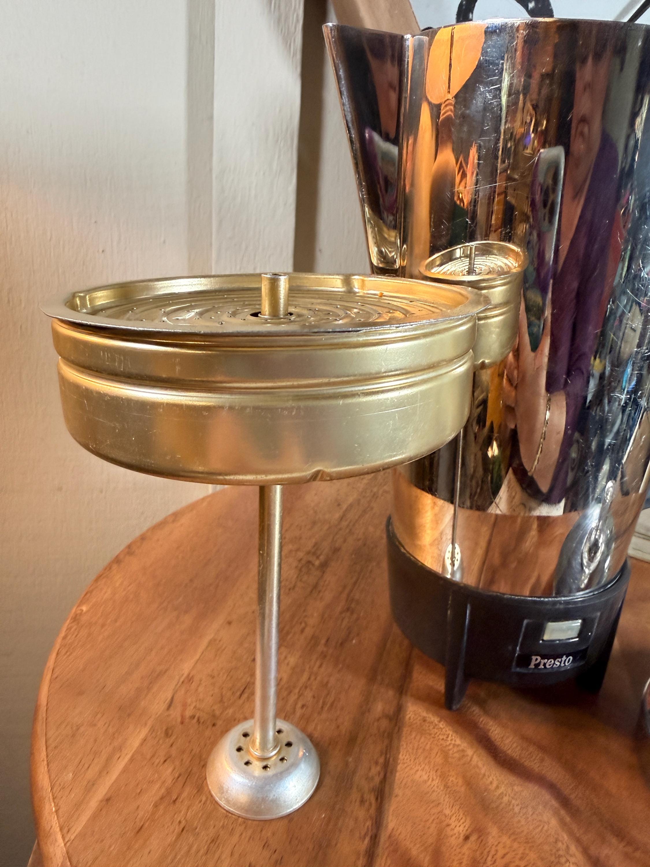 Vintage, Presto, Stainless Steel, 9 Cup, Coffee Pot, Percolator