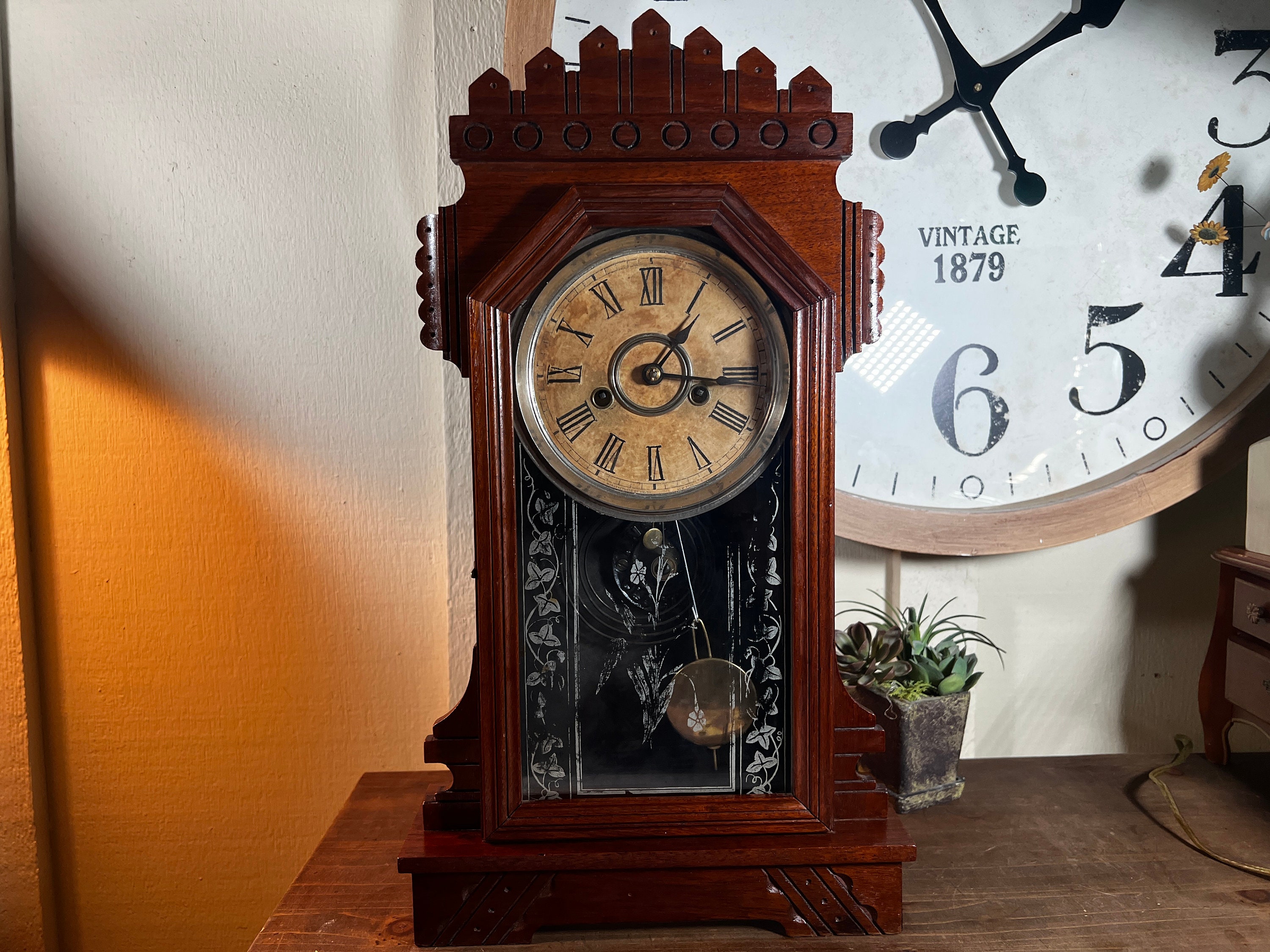 Antique Clock Ansonia photo
