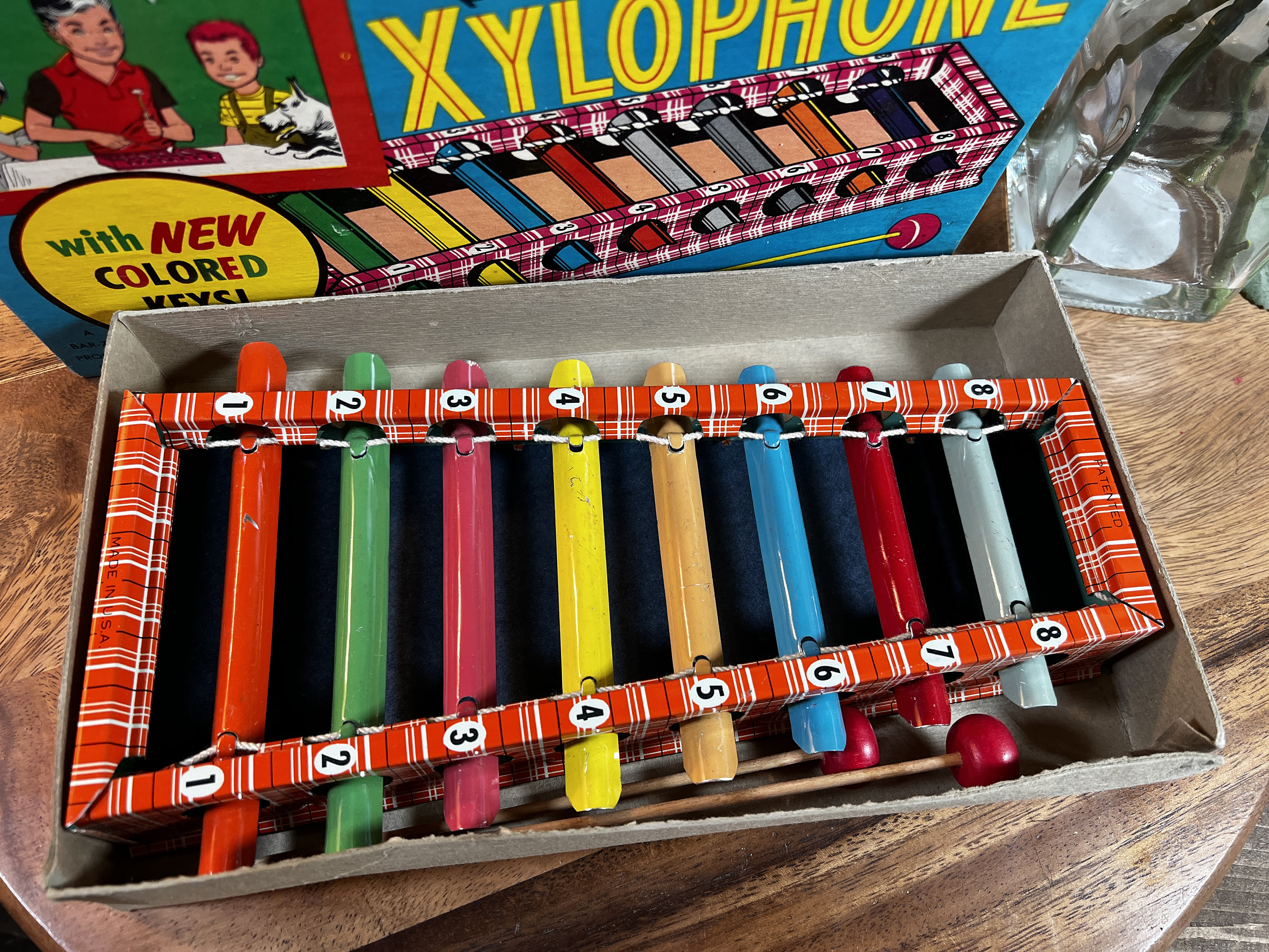 Vintage, Xylophone, American Toy Company, 1950's, Includes Box