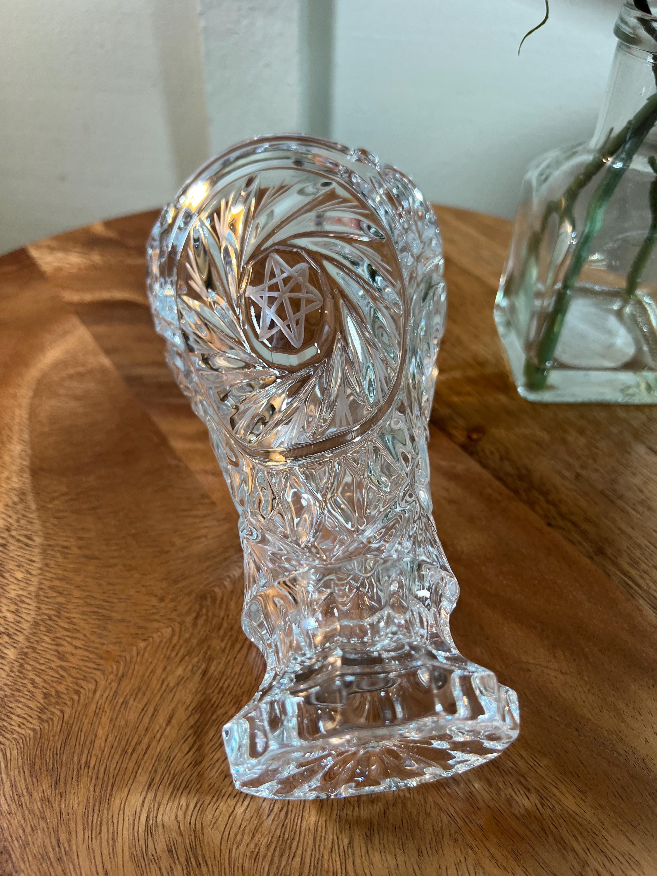 クリスタルガラス 花瓶 エッチング模様 f70400.jpg