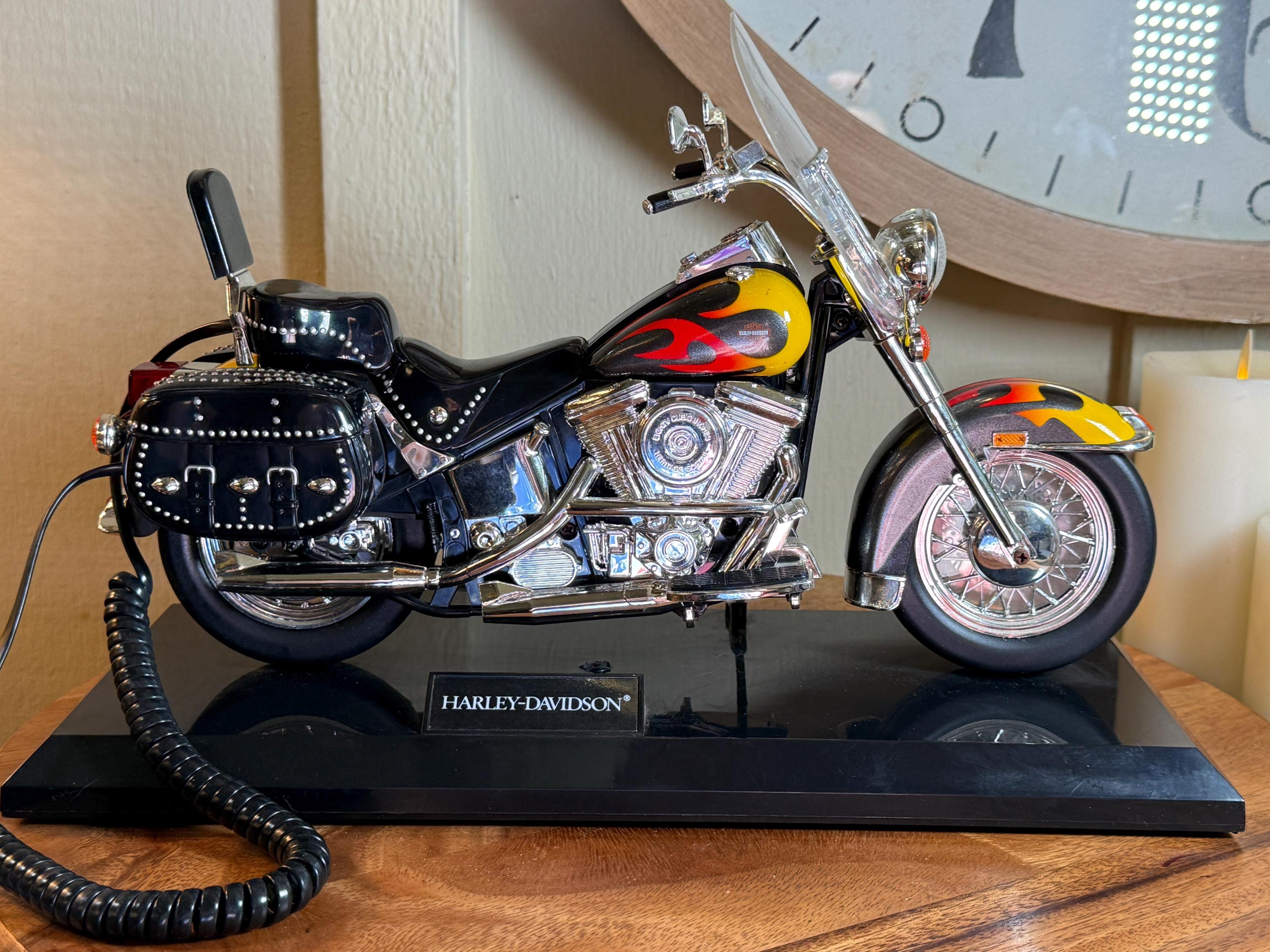 HARLEY-DAVIDSON Land Line Telemania Heritage Softail Red/yellow