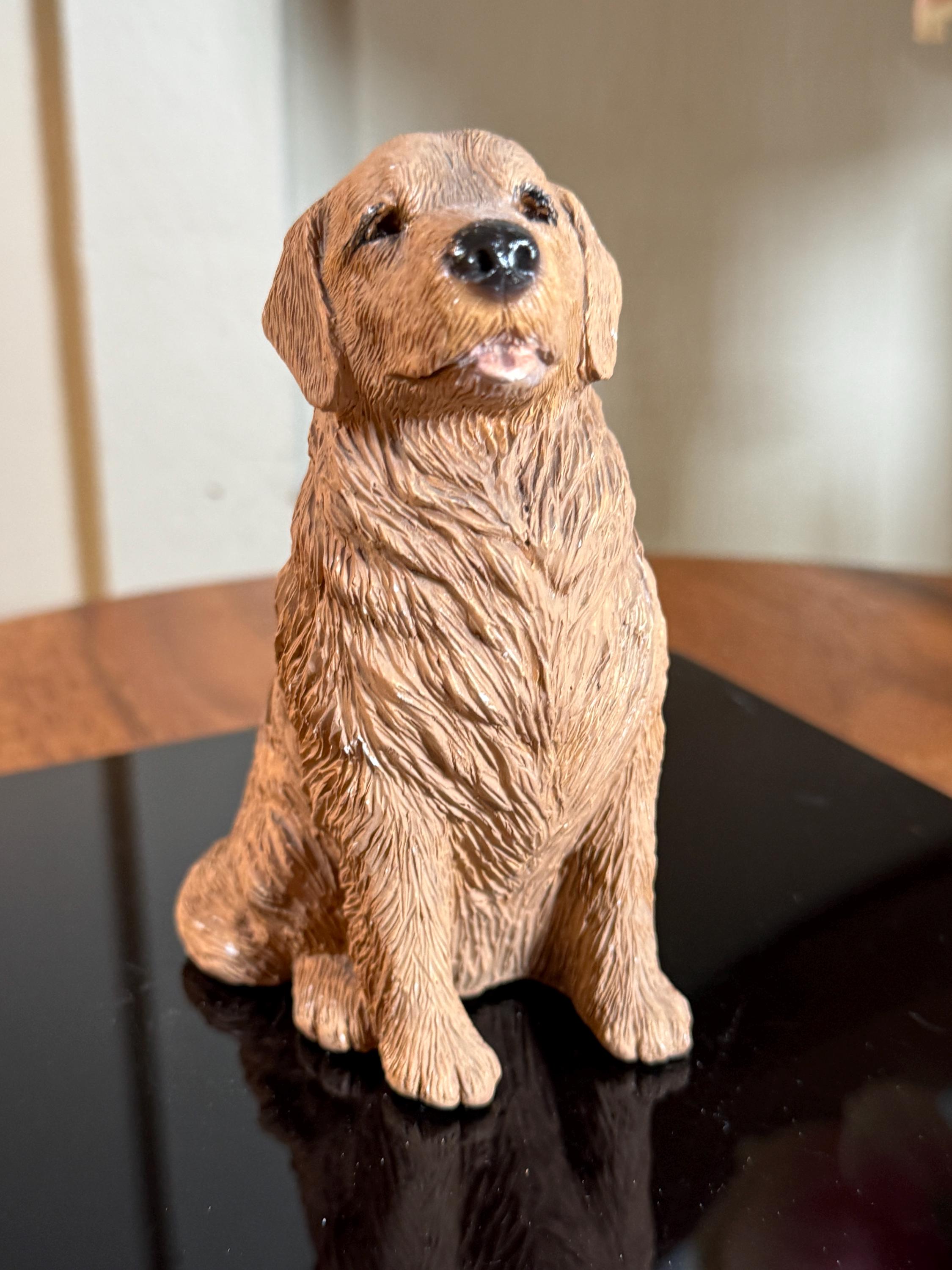 Sandicast, Tan, Golden Retriever, Statue, Figurine, 5”, Smaller