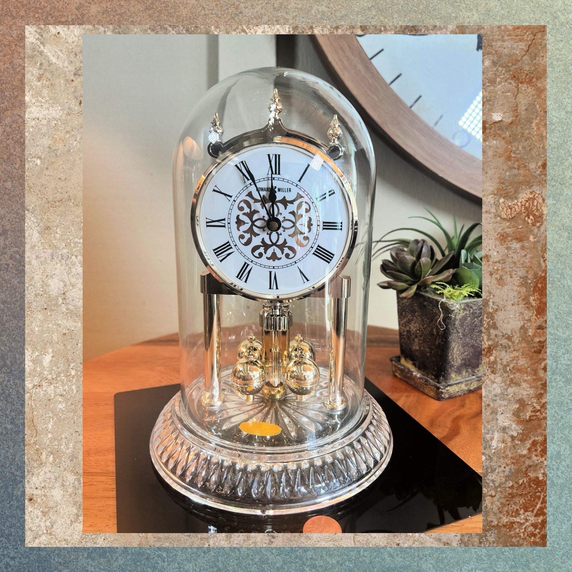 Anniversary Clock Replacement Glass Dome No Tax