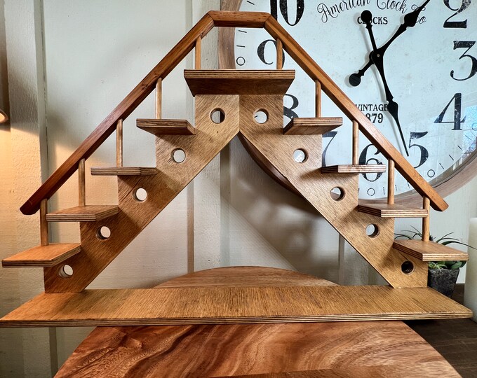 Vintage Wood, Handmade, Kinck Knack Shelf Staircase, 27 Inch, Wall ...