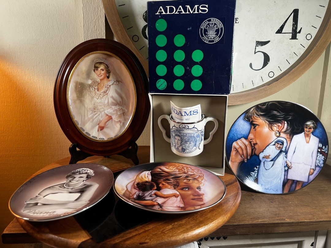 Princess Diana, 5 Piece Set, Franklin Mint, Bradford Exchange