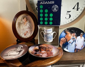 Princess Diana, 5 Piece Set, Franklin Mint, Bradford Exchange