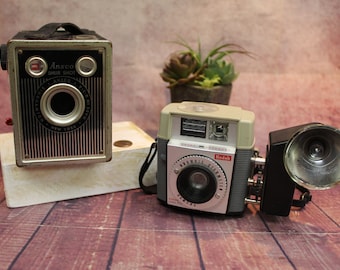 ヴィンテージフィルムカメラ 4 台セット、ミノルタ、コダック