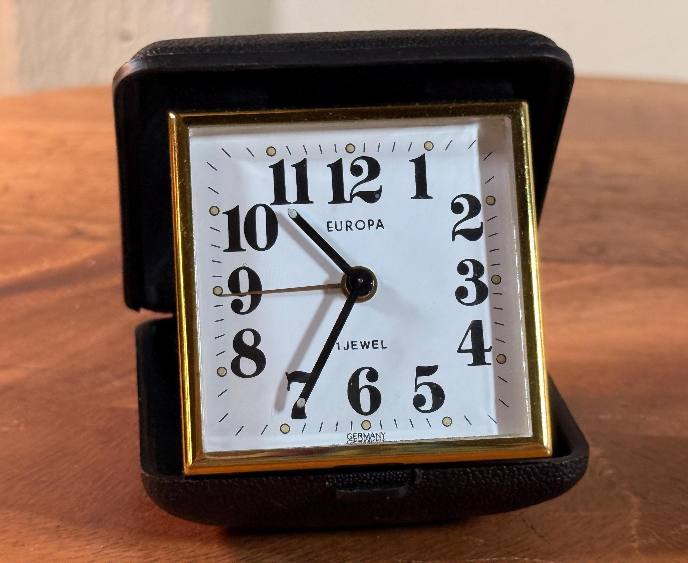 ドイツ製70's vintage /目覚まし時計 EMES社 EMES GERMANY 置時計 手巻き 動作品 70年代ヴィンテージ ドイツ