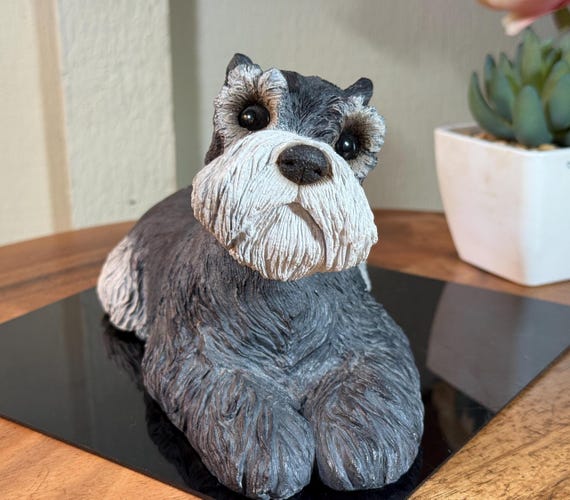Sandicast, Schnauzer, Dog, Statue, Figurine, 8.5”, Sandra Brue