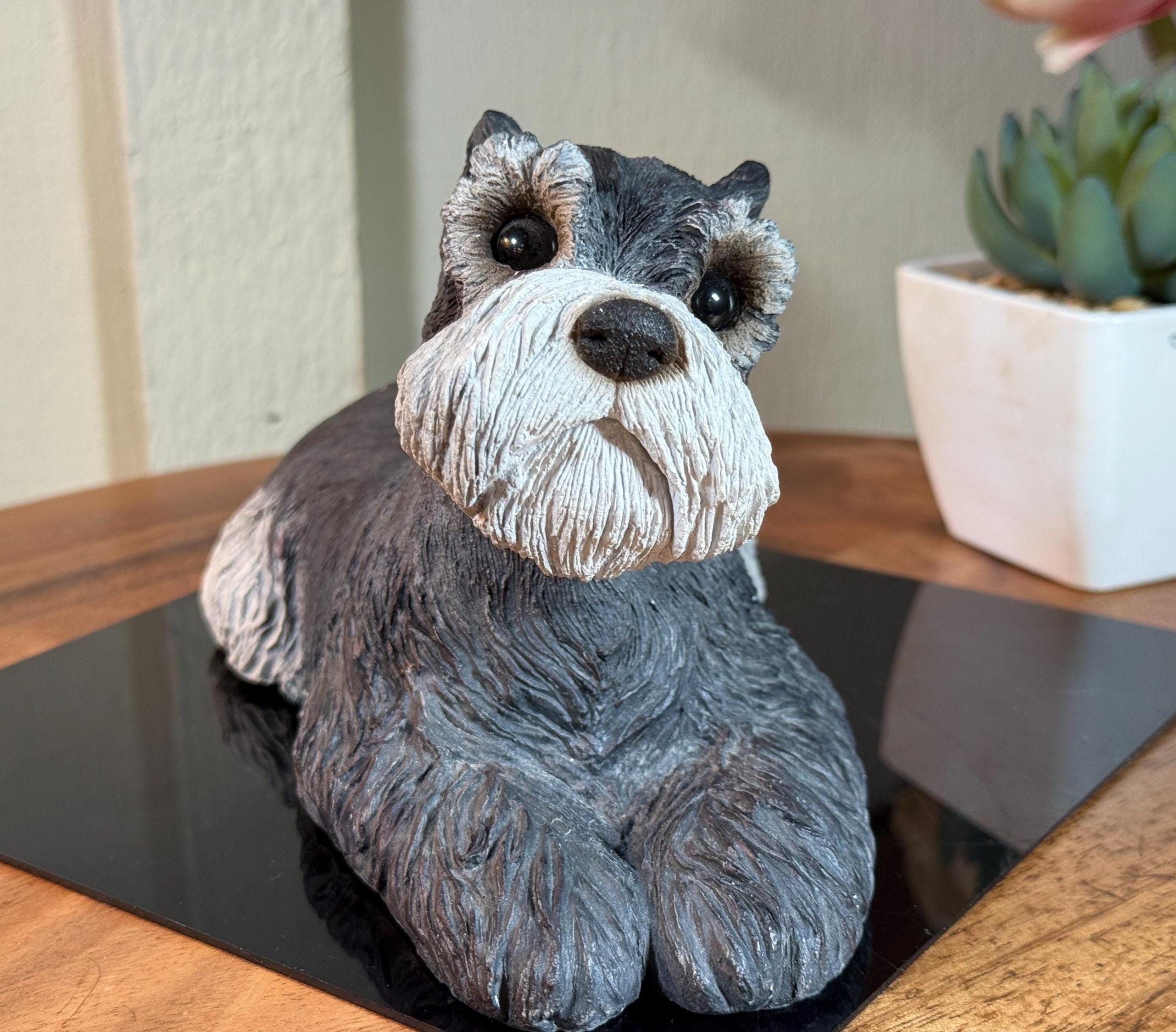 Sandicast, Schnauzer, Dog, Statue, Figurine, 8.5”, Sandra Brue