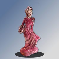 Statue allemande en bois Jaschke Pretzl gynécoloque vintage