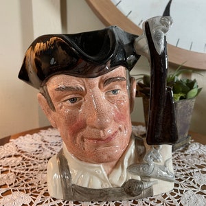Vintage, Royal Doulton ,Large, Character, Jug, D6573, Gunsmith, 8&quot;, 1962  B107-4-2   (#2)