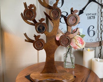 Vintage, Kubi Kraft, Wood, Apple Tree, Family Tree Photo Holder