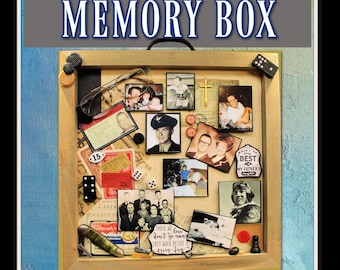 Caja de recuerdos, Ser querido, Padre, Madre, Progenitor, Caja vintage, Homenaje, Caja de sombras, Personalizada, Hecha a medida