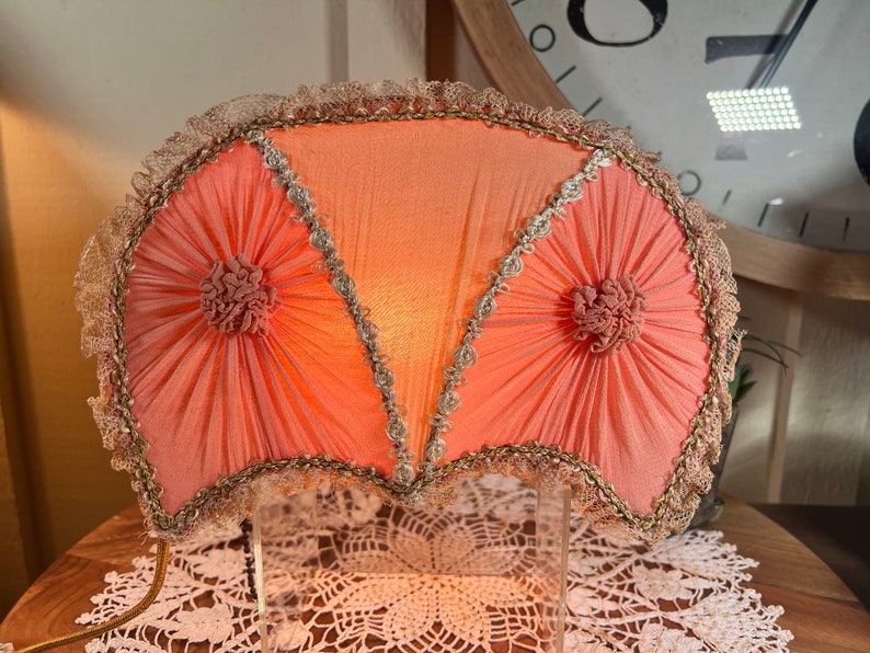 Vintage Bed Headboard Reading Light Lamp Hookon Shabby Etsy