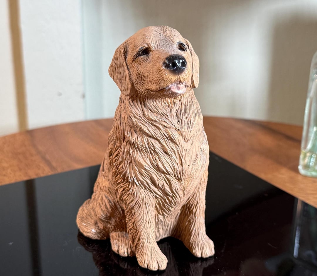 Sandicast, Tan, Golden Retriever, Statue, Figurine, 5”, Smaller