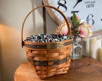 Longaberger 1994 Christmas Collection Jingle Bell Basket With