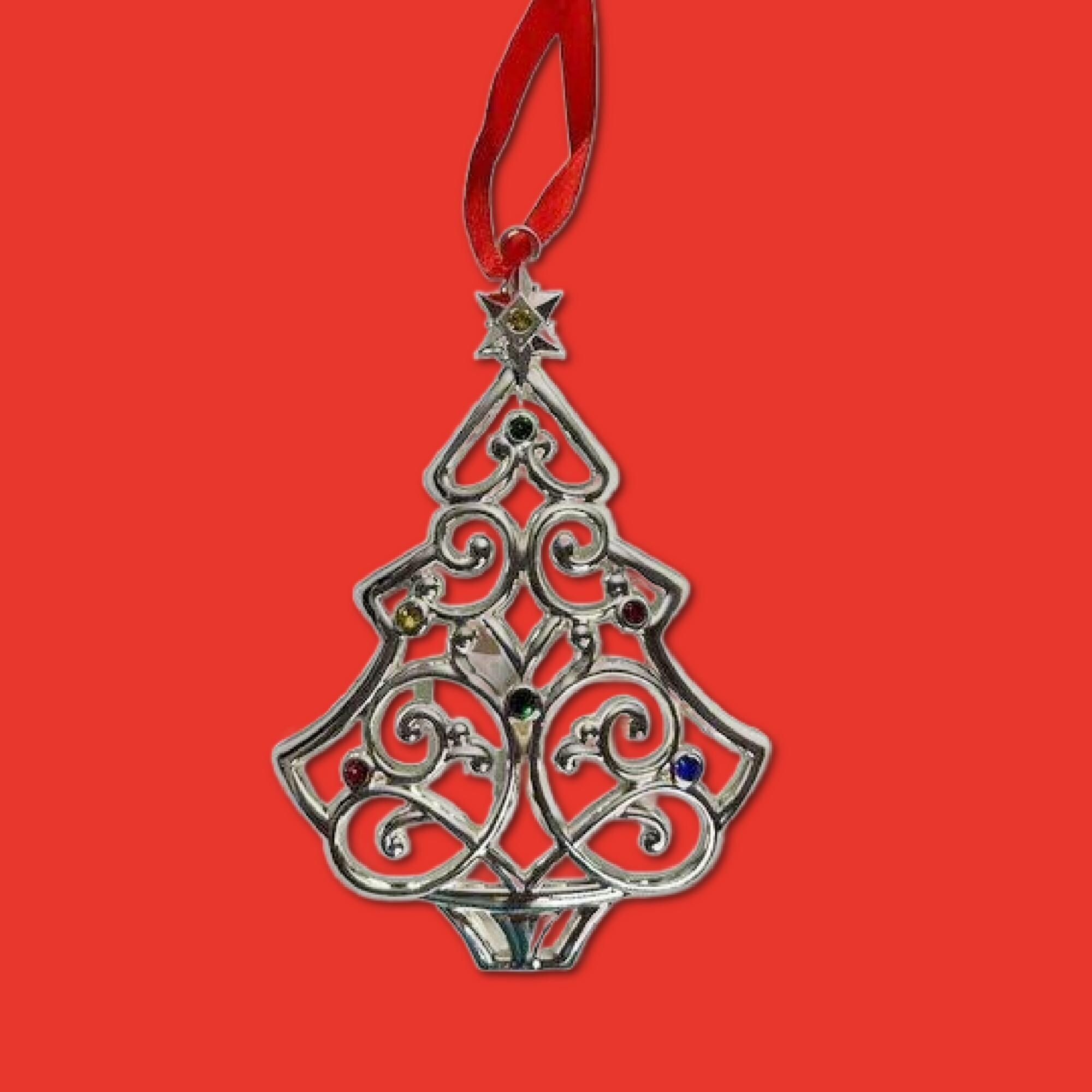 ア・ノエル！ Lenox, Sparkle and Scroll, Silver Frosted, Snowflake, Angel