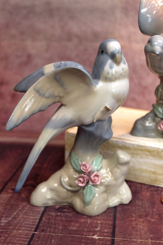 Vintage Miguel Requena Porcelain Parrots -parakeets, 6