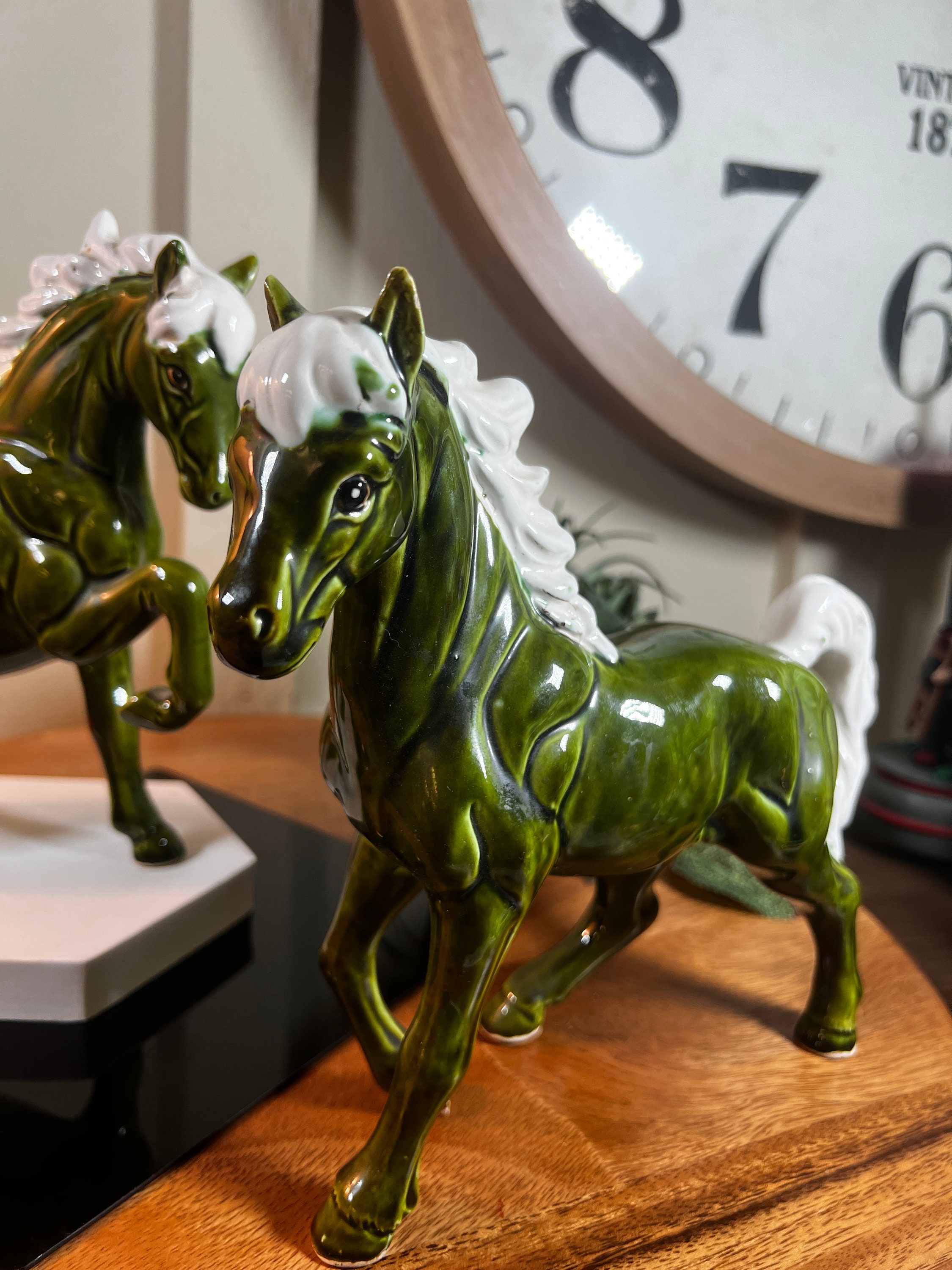 2 Olive Green, Ceramic, Horse's, MCM, Vintage, Pottery, Figurines, Horse Lover, 8 Inch, 1960's, Made in Japan B76-6-29 - Etsy 2 Olive Green, Ceramic, Horse's, MCM, Vintage, Pottery, Figurines, Horse Lover, 8 Inch, 1960's, Made in Japan B76-6-29 - Etsy