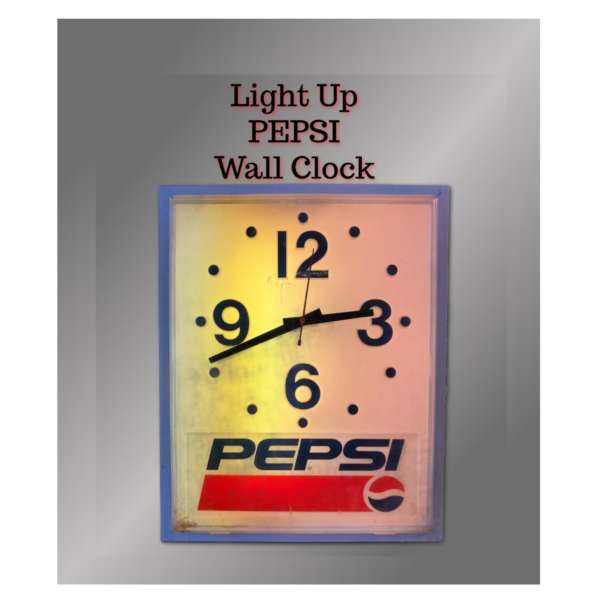 Vintage Pepsi Clock Wall Clock - Etsy