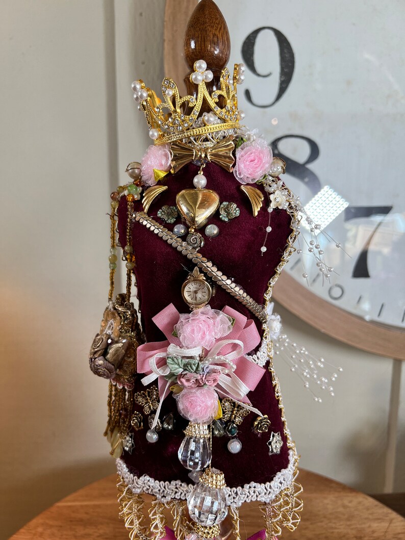 Vintage Mannequin Dress Form Hand Decorated Victorian 18 Etsy