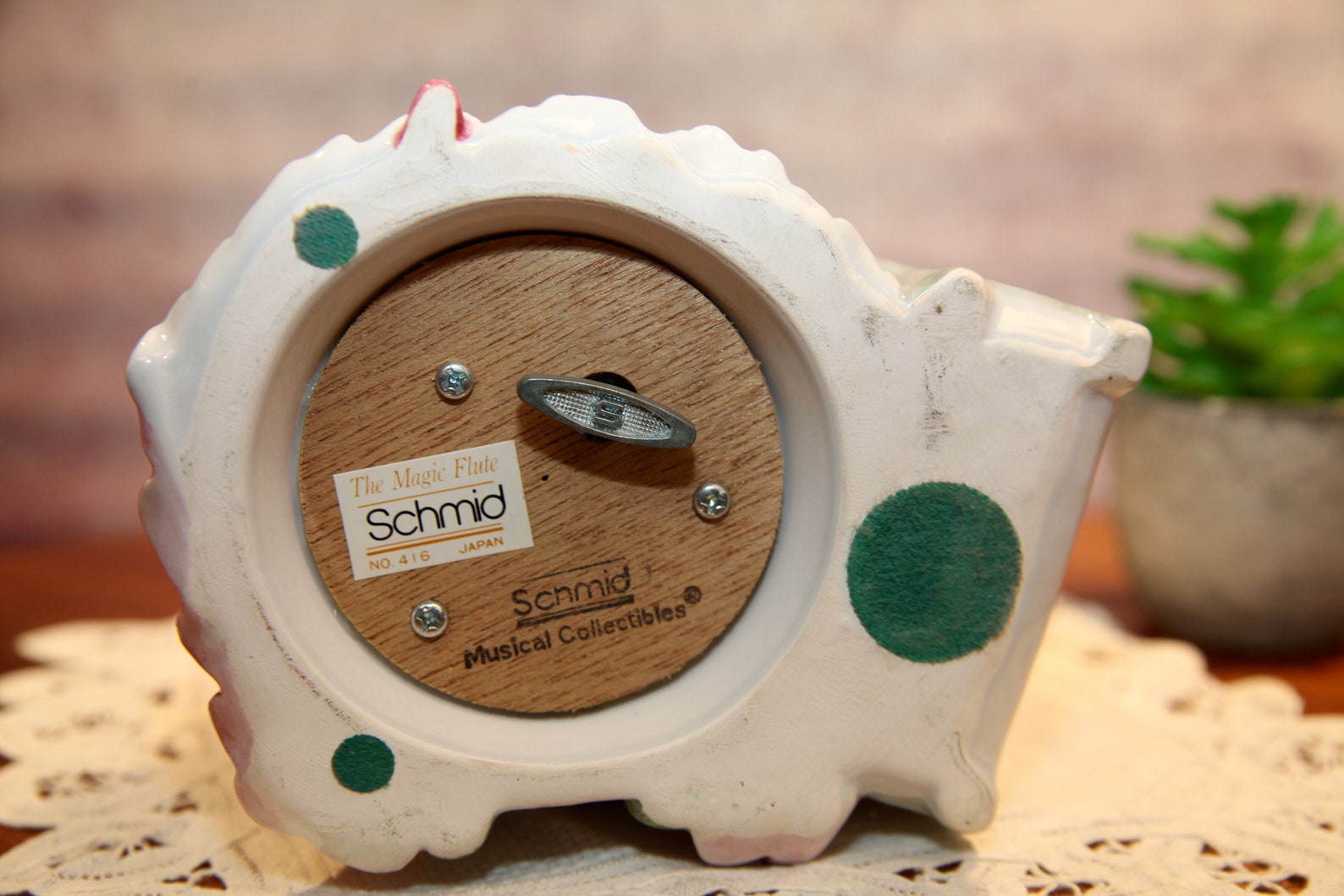 Schmid Vintage Yamada Collection Music Box Lady at Vanity Etsy New