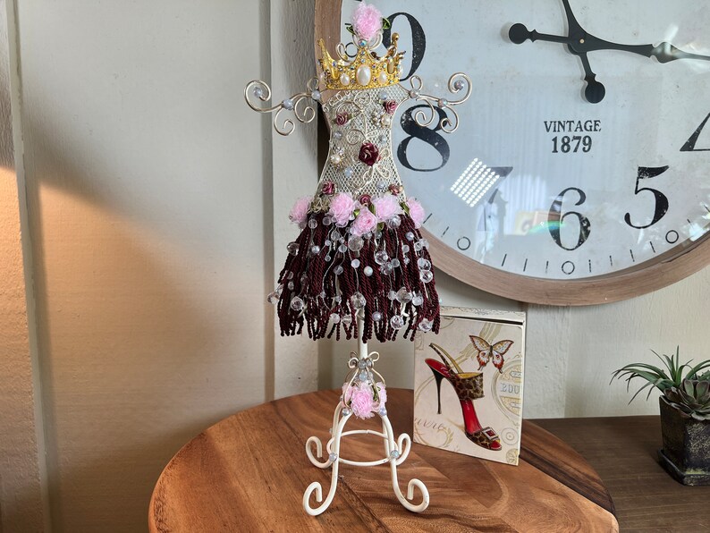 Metal Wire Mannequin Dress Form Hand Decorated Victorian Etsy