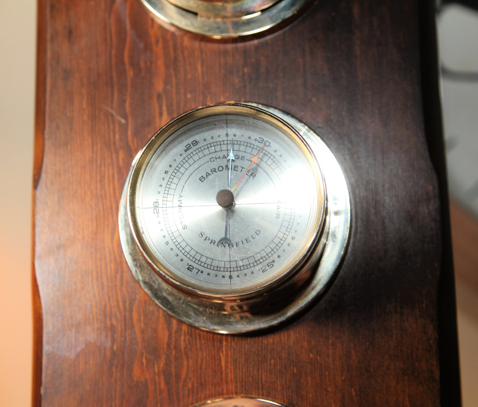 Vintage Springfield Barometer Thermometer And Humidity Gauge Etsy
