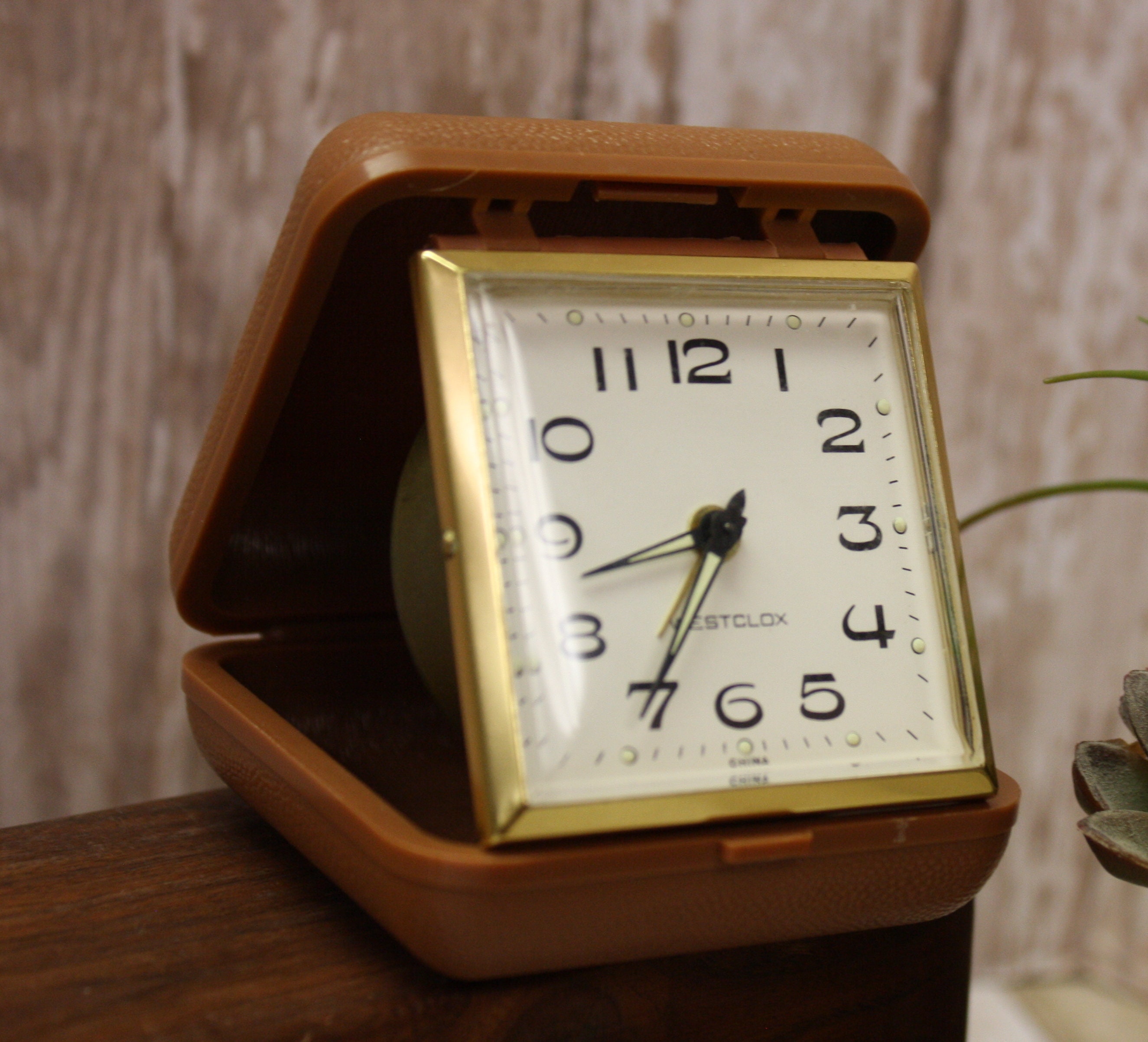 Vintage Westclox Wind Up Alarm Clock 1980's Plastic Etsy