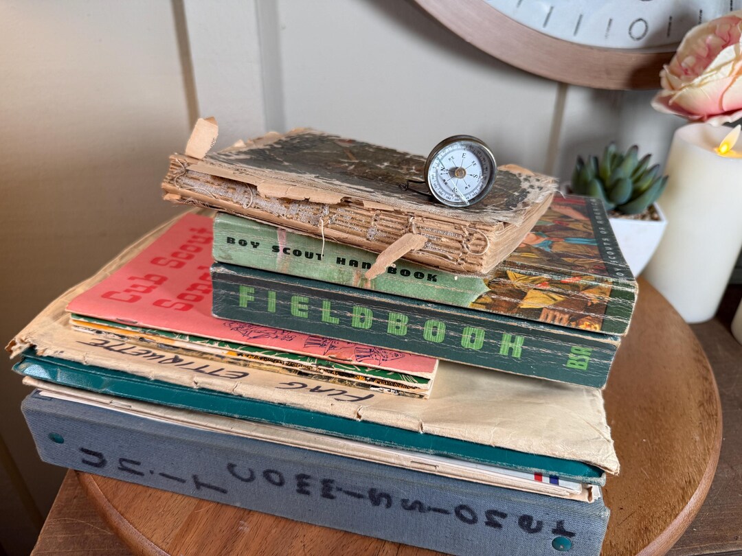 Boy Scout, Ephemera, Books, Papers, Compass, 1920s - 1970s, Large Lot ...