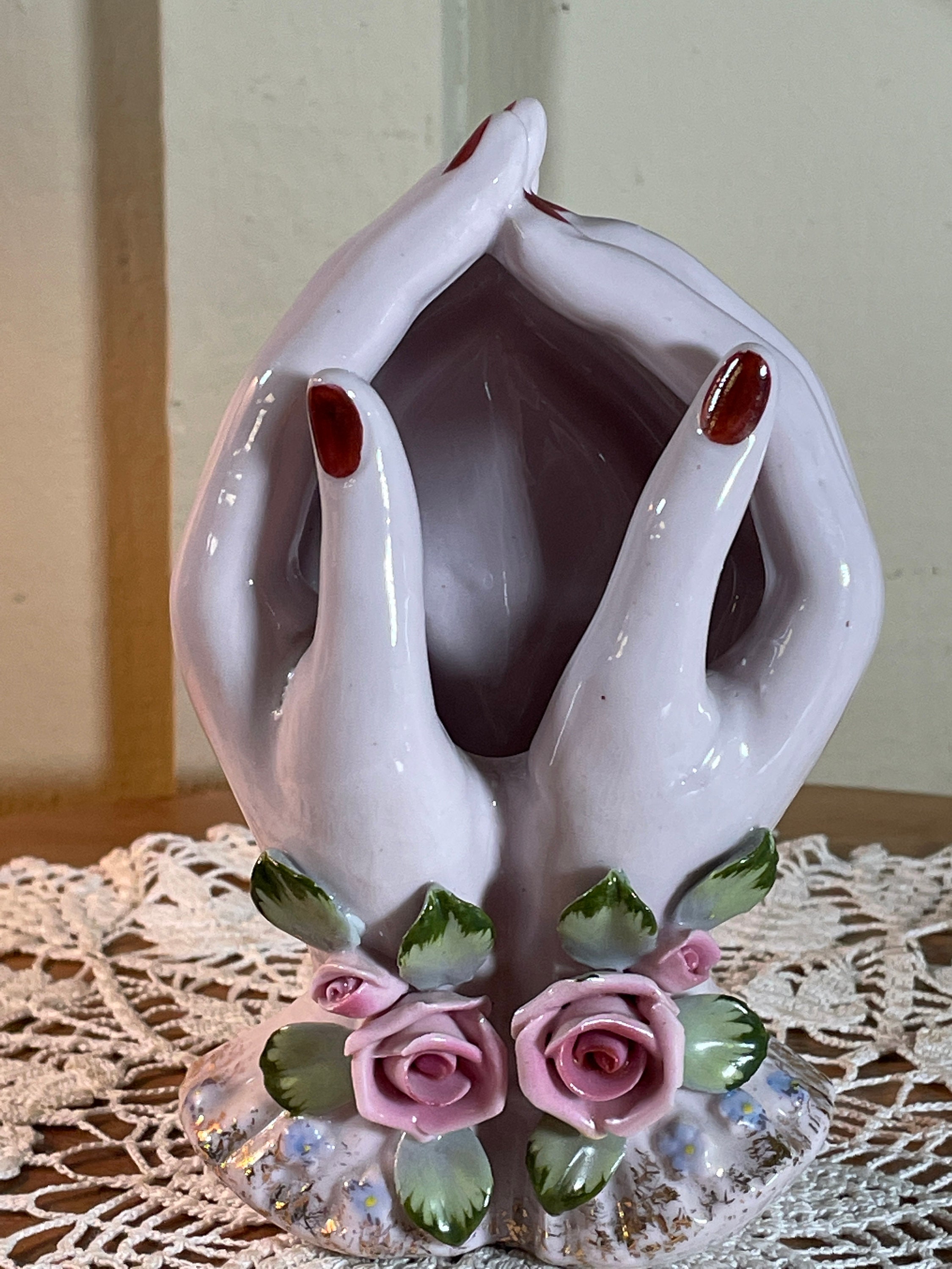 hand Flower 手 花瓶 オブジェ hand Flower 手 花瓶 オブジェ