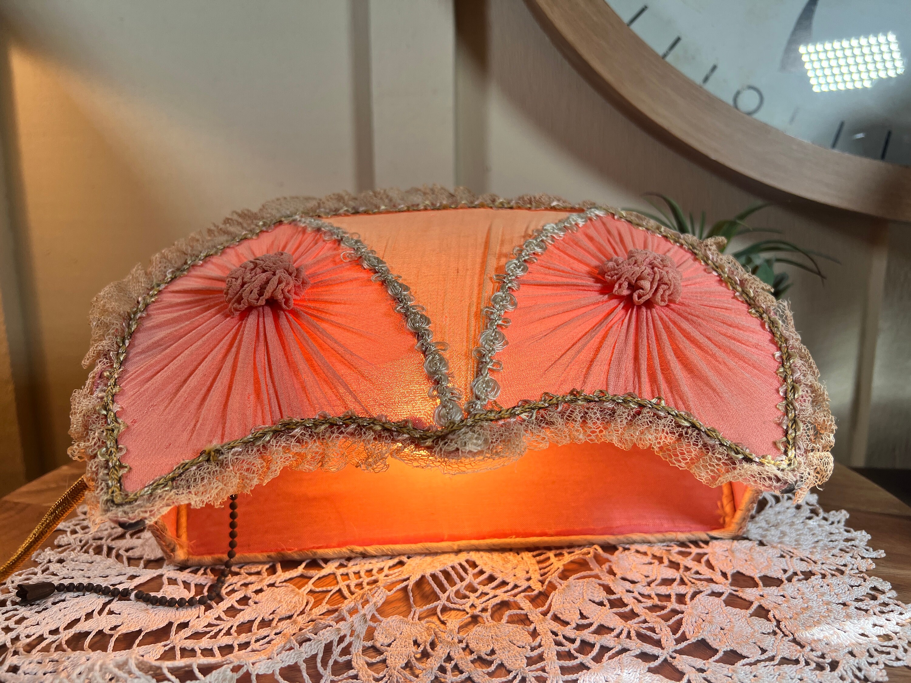 Vintage Bed Headboard Reading Light Lamp Hookon Shabby Etsy