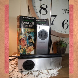 Vintage Realistic TRC-201 Walkie Talkie 2 Watt 3 Channel, With Boxes, 1070&#39;s, 10&quot;   B31-6-26