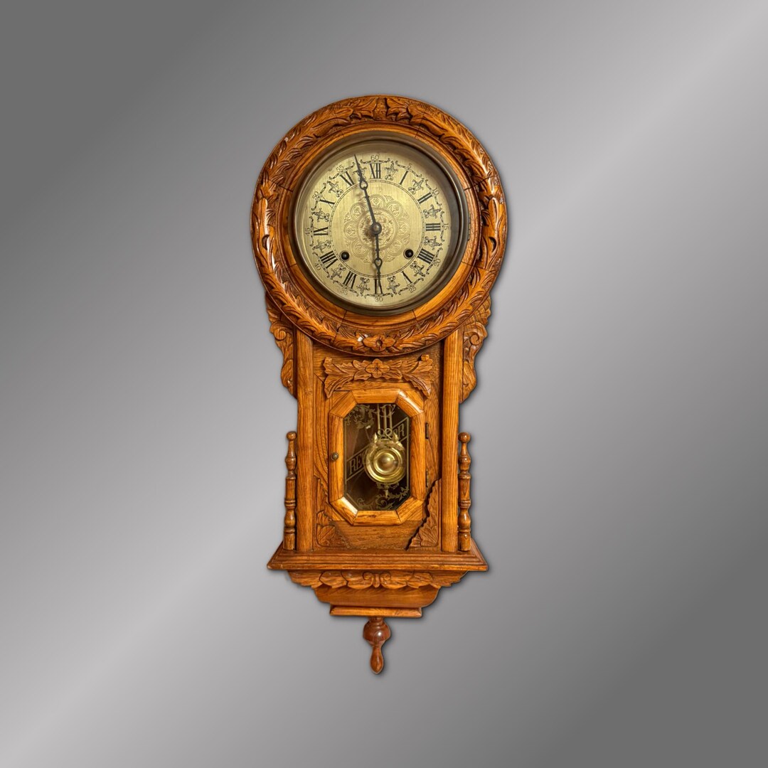 Vintage, Remake, Angio-american 1850's Style Refulator Wall Clock ...