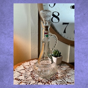 1973 Ph. Boilieux, Brandy, klare Spirituosenflasche Karaffe mit Griff Traum von Jeannie Genie, 12 &quot;B44-8-18-5-24