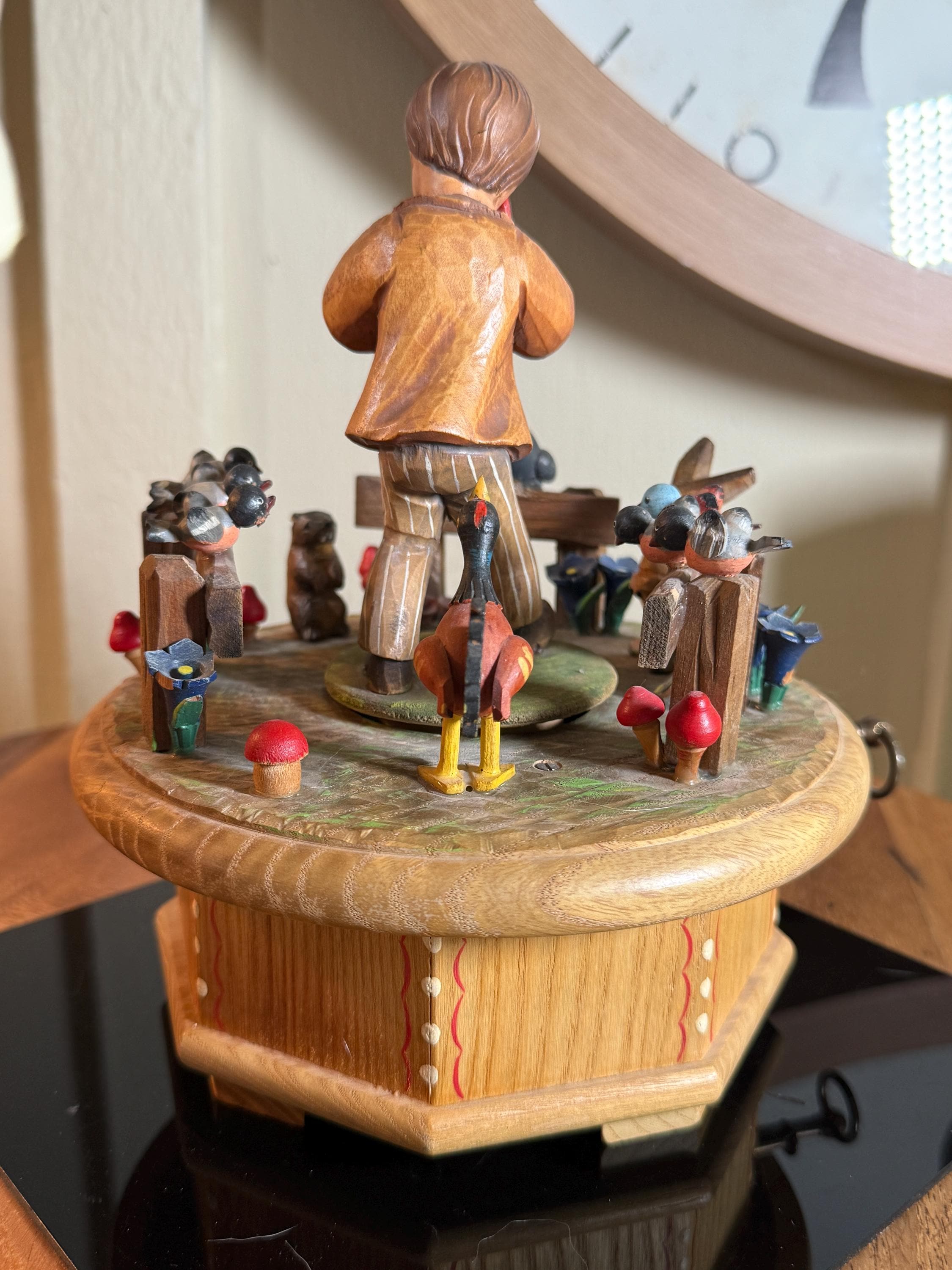 Anri, Thorens, the Morning, Music Box, Hand Crafted, Wood, 28 Note