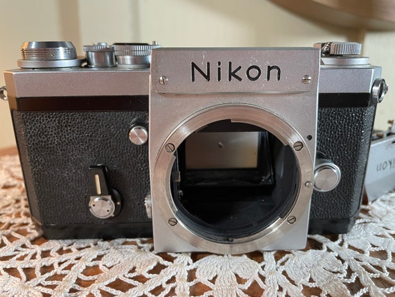 Camera Nikon F Apollo FTN 35mm SLR Film Classic Camera, Black Body