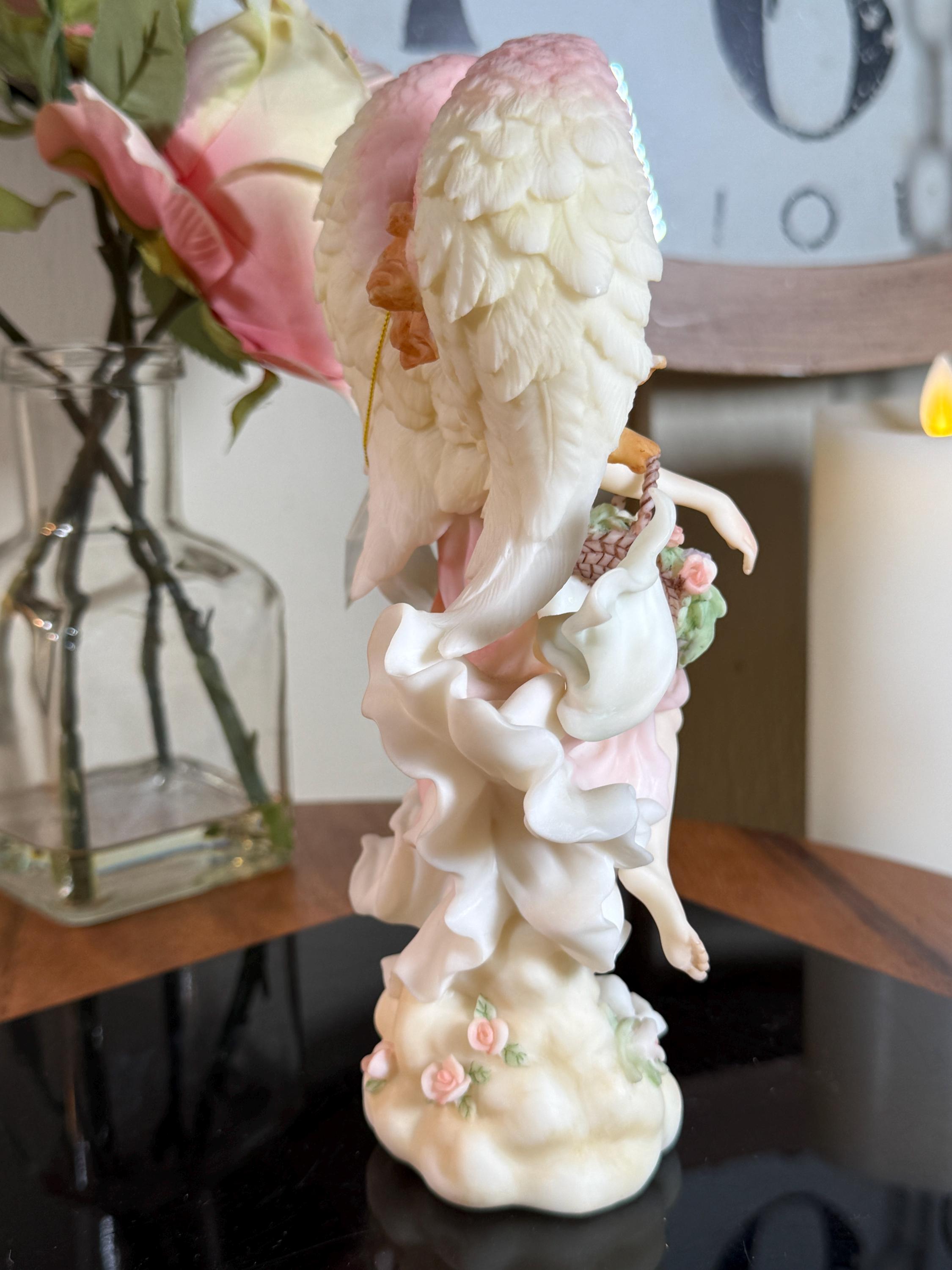 Seraphim Angel Classics, April, Springs Blossom, Angel With Basket