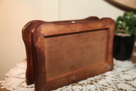Vintage Wooden 1 Drawer Mens Valet Wallet Dresser… - image 9