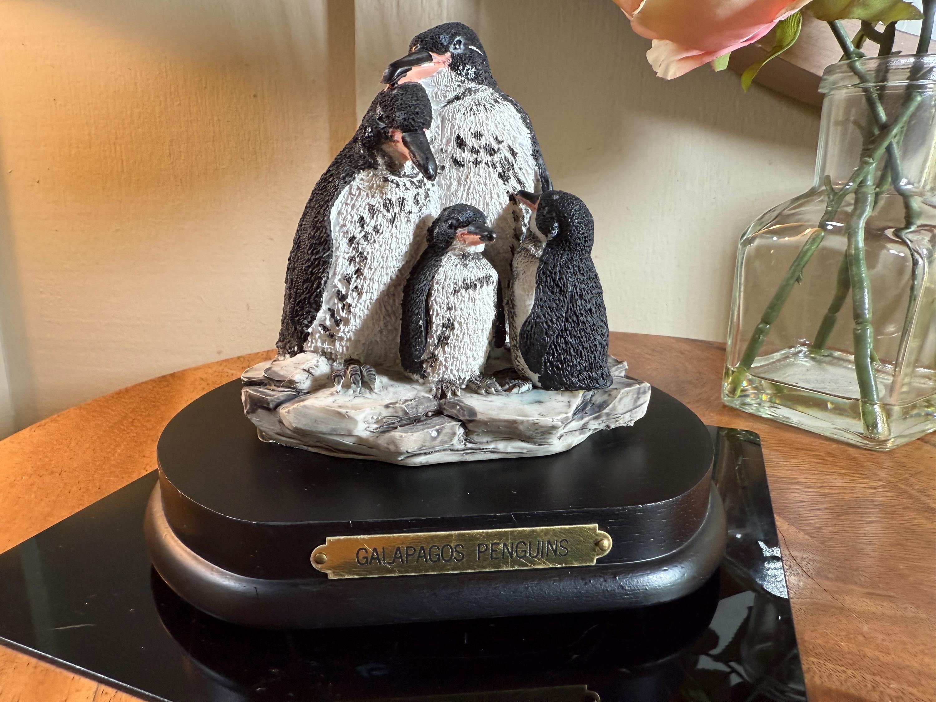 Vintage Galapagos Penguins, Familys of the Wildlife Collection