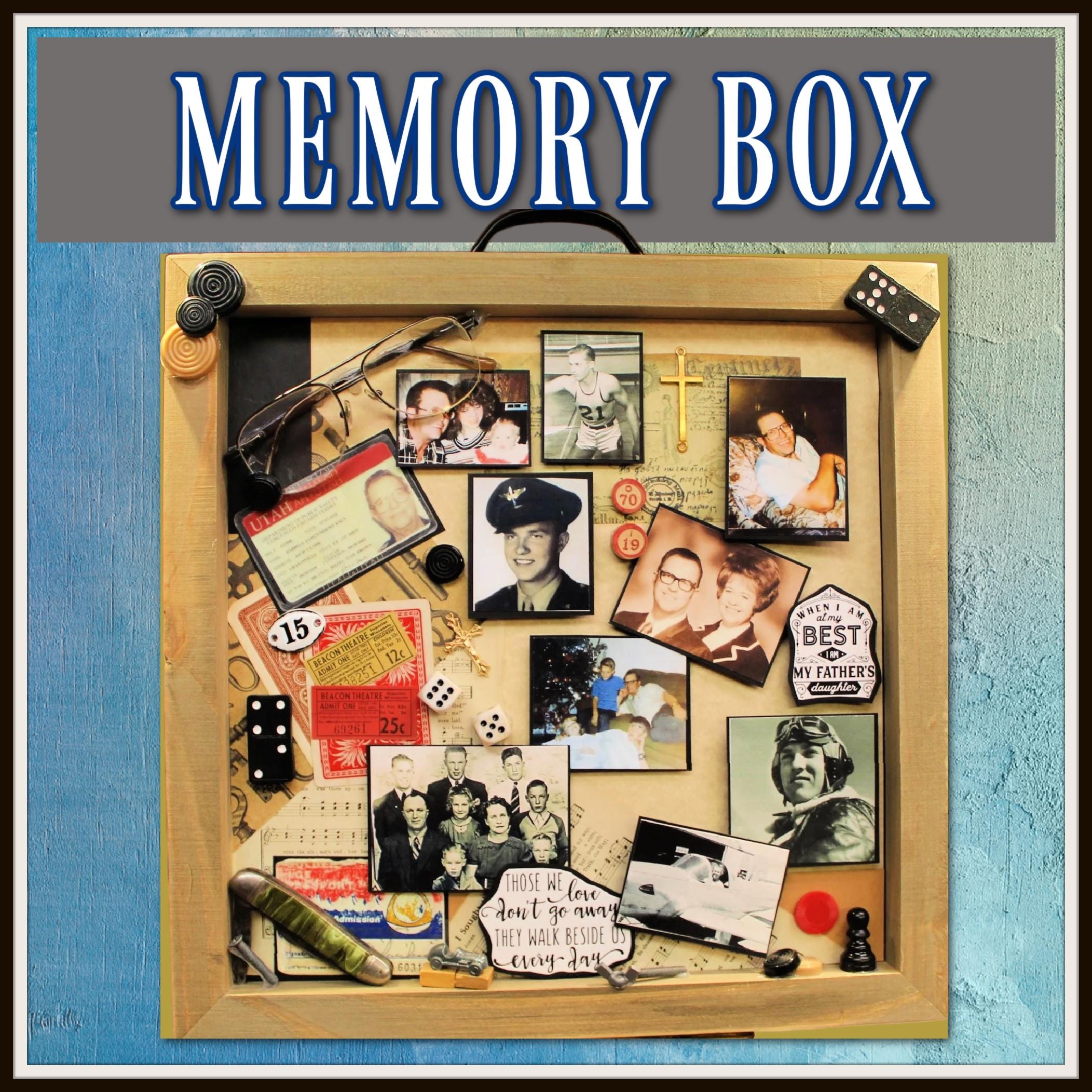 Memory Box, Loved One, Father, Mother, Parent, Vintage Box