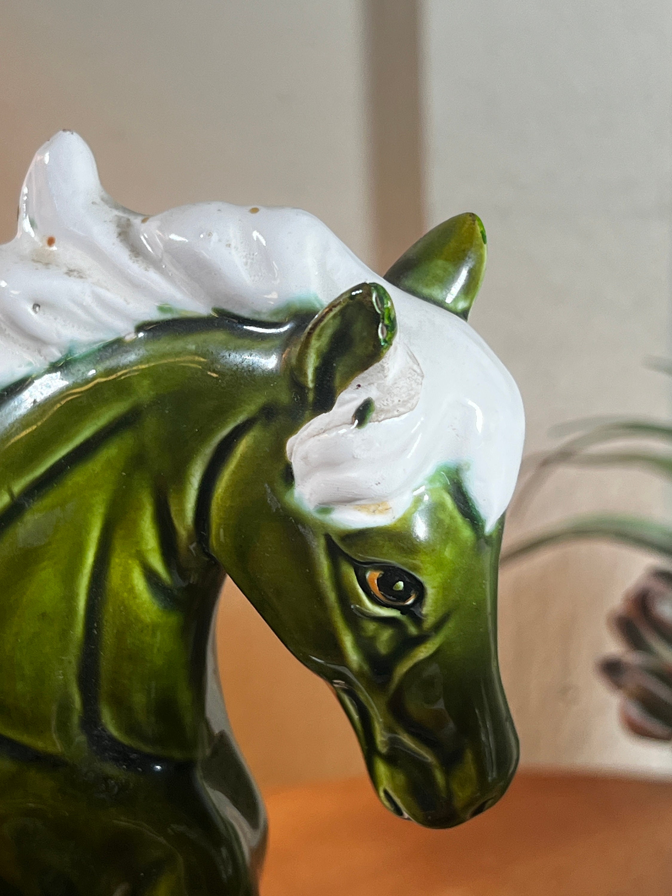 2 Olive Green, Ceramic, Horse's, MCM, Vintage, Pottery, Figurines, Horse Lover, 8 Inch, 1960's, Made in Japan B76-6-29 - Etsy 2 Olive Green, Ceramic, Horse's, MCM, Vintage, Pottery, Figurines, Horse Lover, 8 Inch, 1960's, Made in Japan B76-6-29 - Etsy