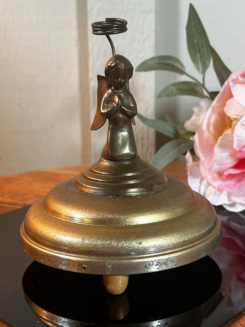Musical Powder Box Vintage, Wind Up, Swiss, Large, Musical, Powder Box Type, Musical Angel ...